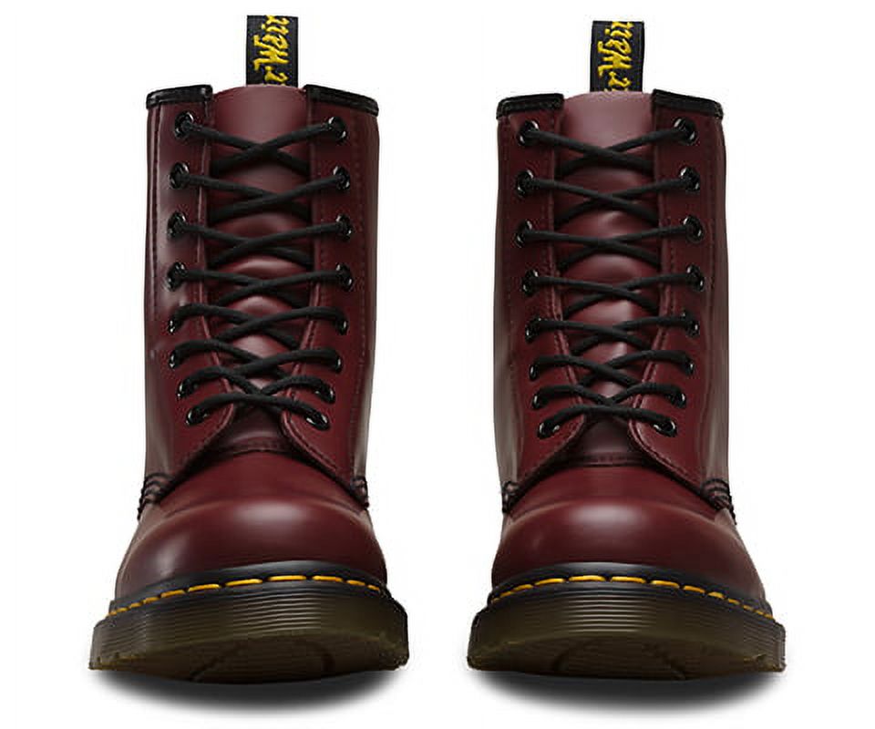 Dr. Martens Unisex 1460Z DMC 8 Lace Up Cherry Red Smooth Leather Boots Shoes Doc