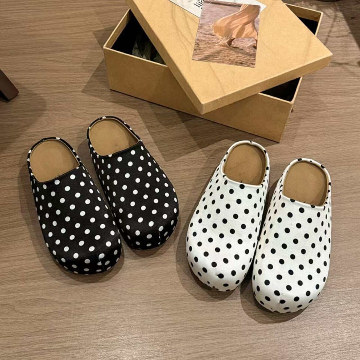 EaseDay Women's Slipper Shoes Comfortable Slip On Flats Casual Walking Shoes Lightweight Clogs for Women Summer Indoor Outdoor Use