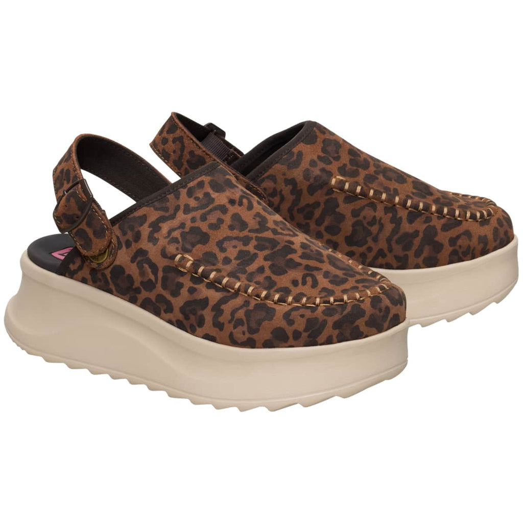 HEYDUDE Delray Clog Suede, Tan, 6