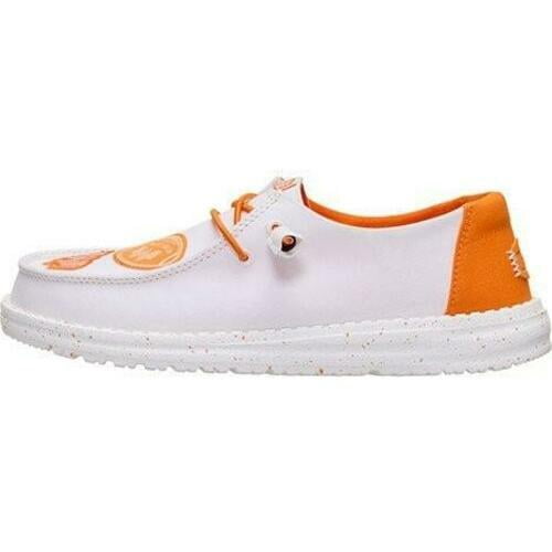 Hey Dude Women's Wendy Whataburger Slip On Shoes White Orange Size 11