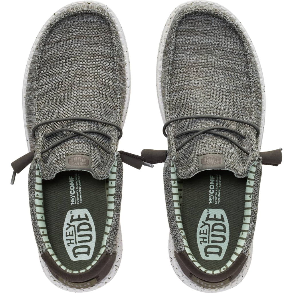 HEYDUDE Wally Stretch Sox, Granite Grey/Black, 11