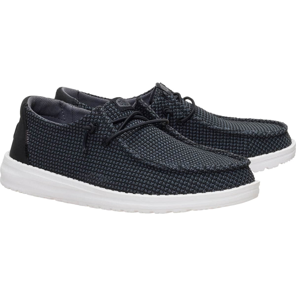 HEYDUDE Women Wendy Mesh Black/White, Black/White