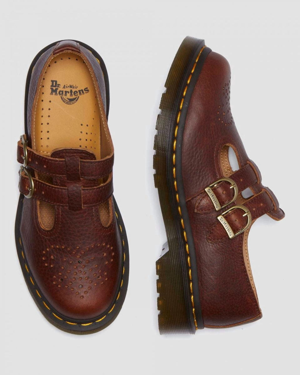 Dr Martens Women's 8065 Mary Jane Cashew Ambassador Leather - 32005253