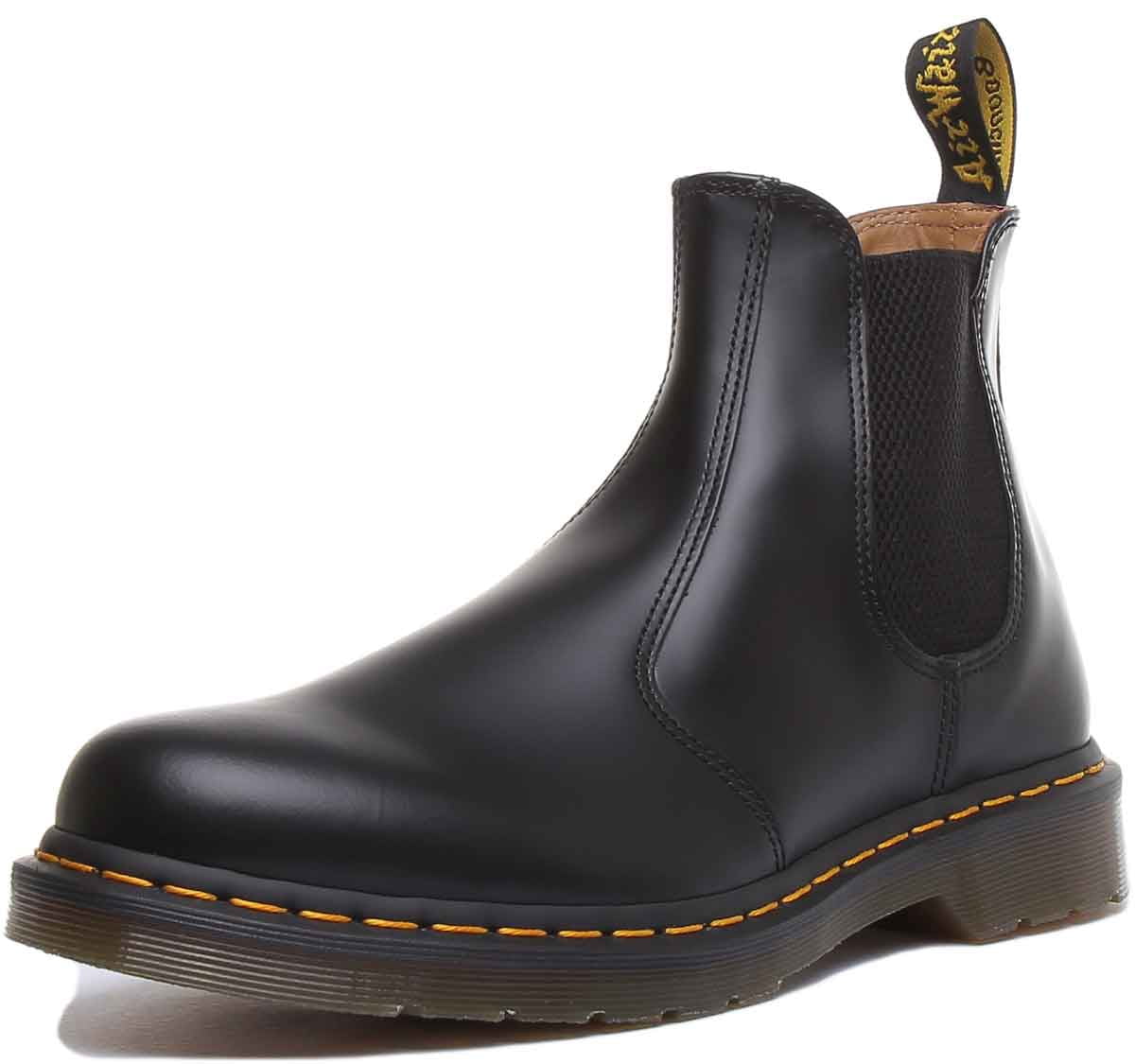 Dr. Martens Chelsea Ankle Boots - Black Smooth Black (Men's)