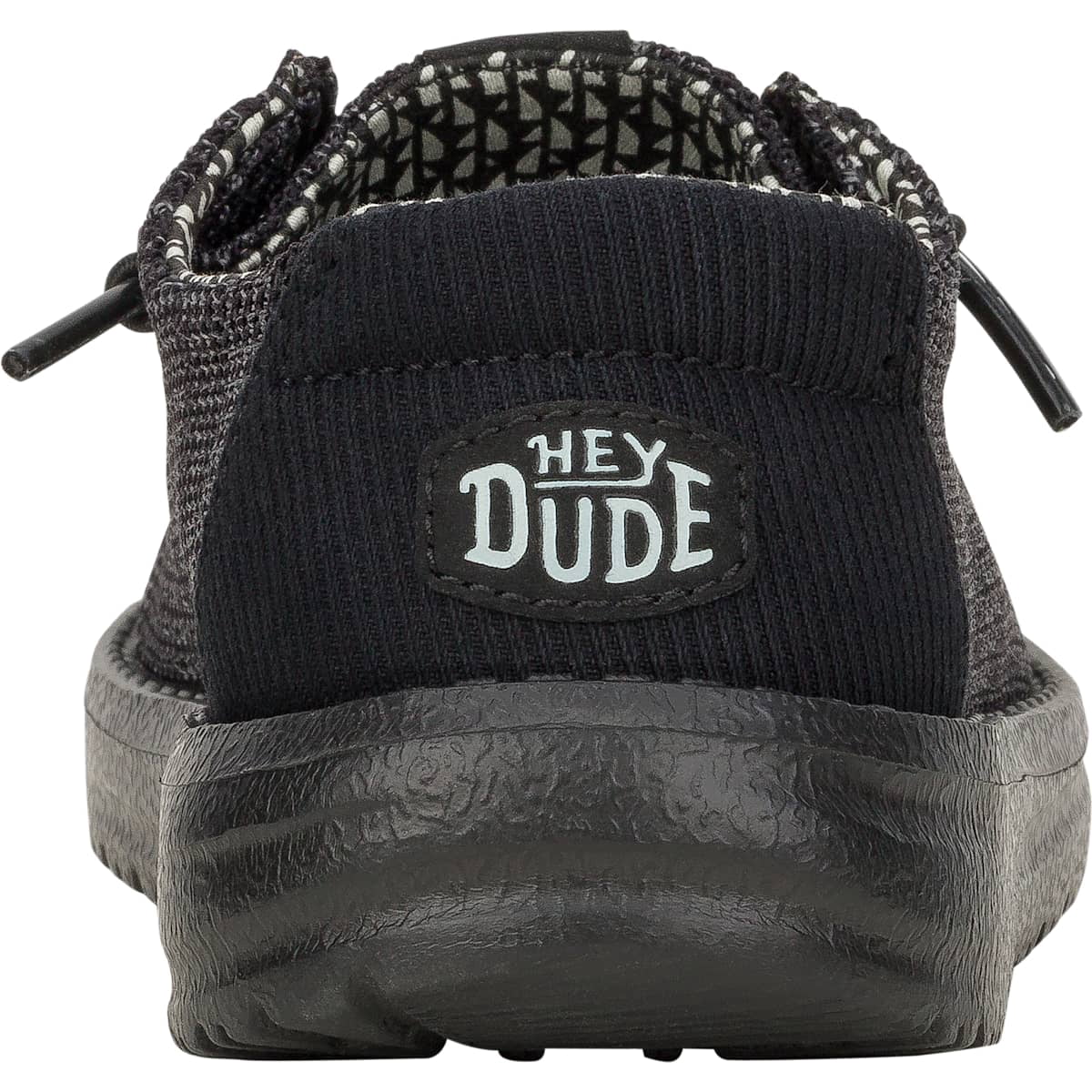 HEYDUDE Girls Wendy Youth Stretch Mesh, Black/Black, J1