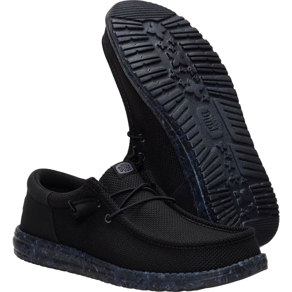HEYDUDE Men Wally Funk Mesh Field Camo, Black, 10