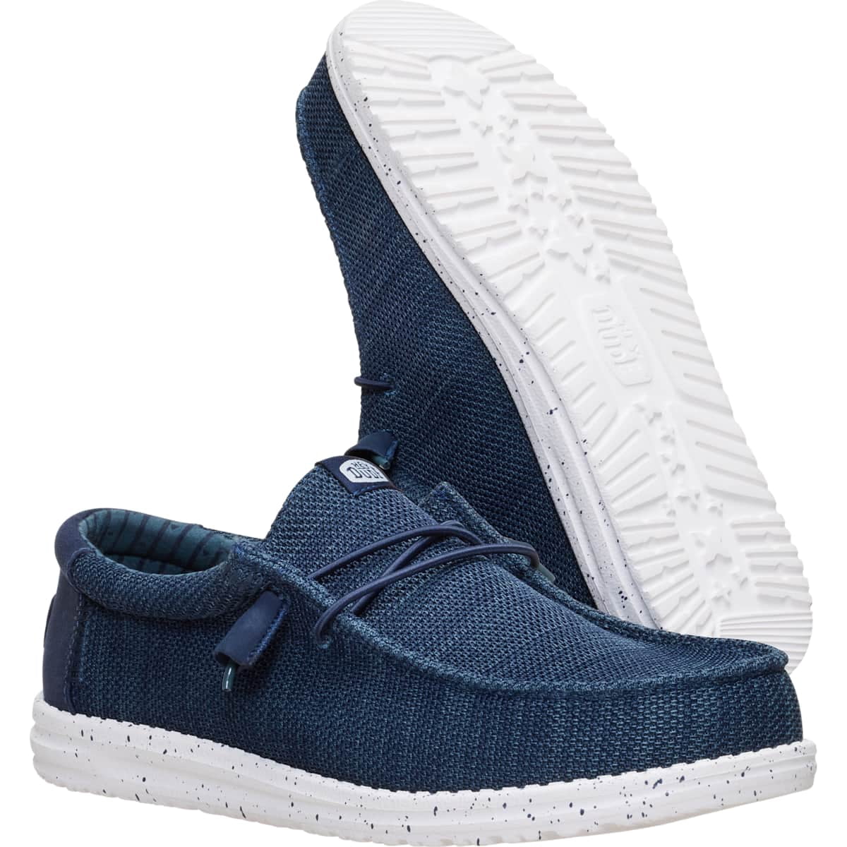 HEYDUDE Wally Stretch Sox Wide, Navy, 12