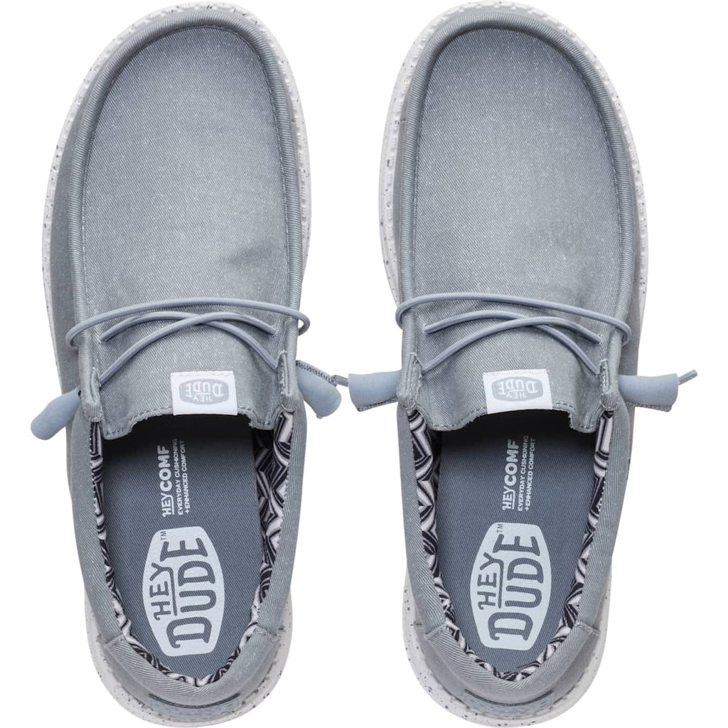 HEYDUDE Men Wally Stretch Canvas, Black, 11