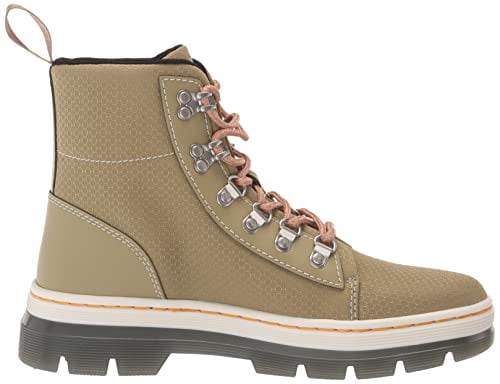 Dr. Martens Women's Combs W Fashion Boot, Vintage Taupe Poly Twill, 9
