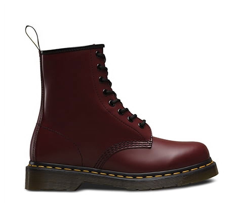 Dr. Martens Unisex 1460Z DMC 8 Lace Up Cherry Red Smooth Leather Boots Shoes Doc