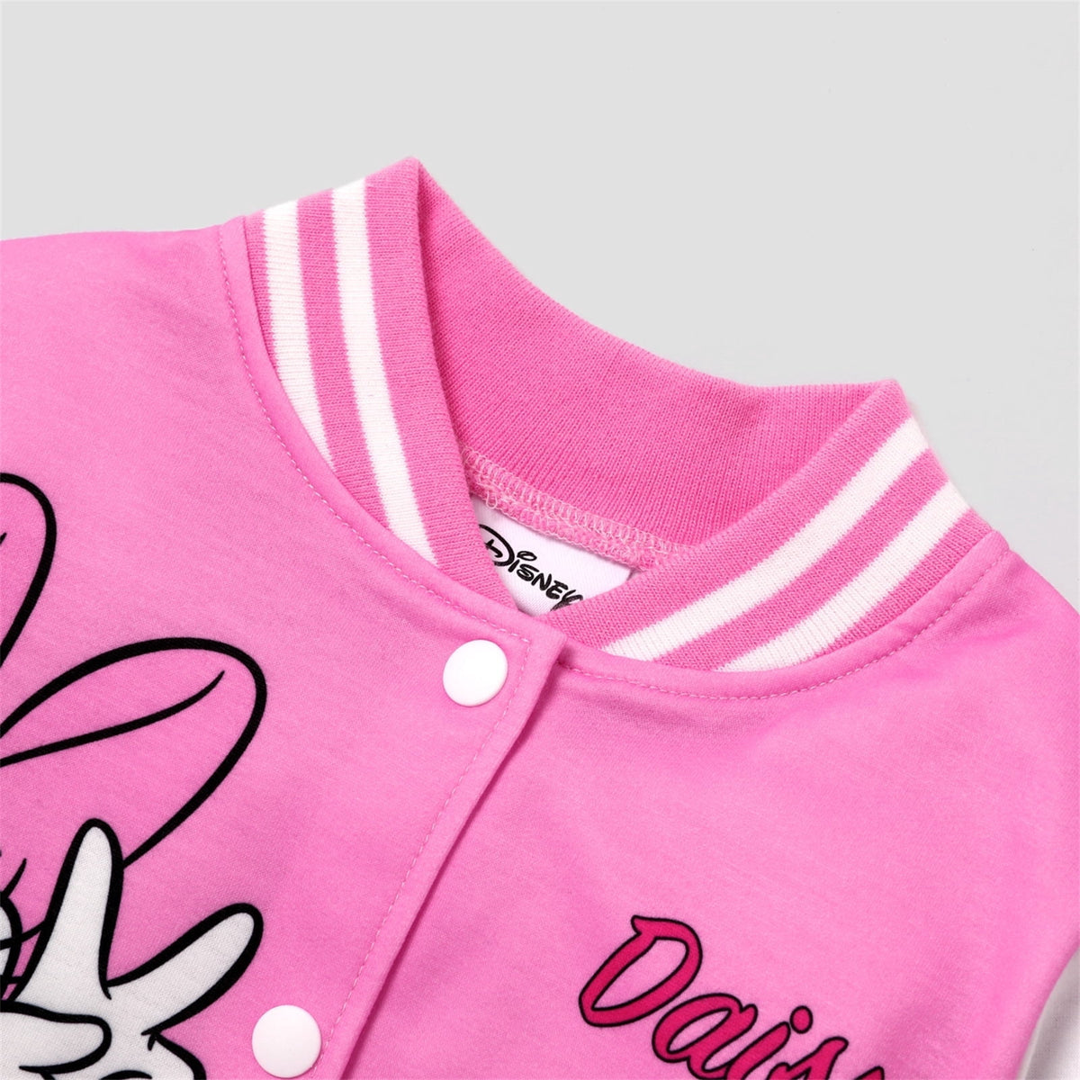 Disney Girls Bomber Jacket Minnie Mouse Colorblock Varsity Lightweight Sweatshirts Gift Fall Spring Sizes 3-10