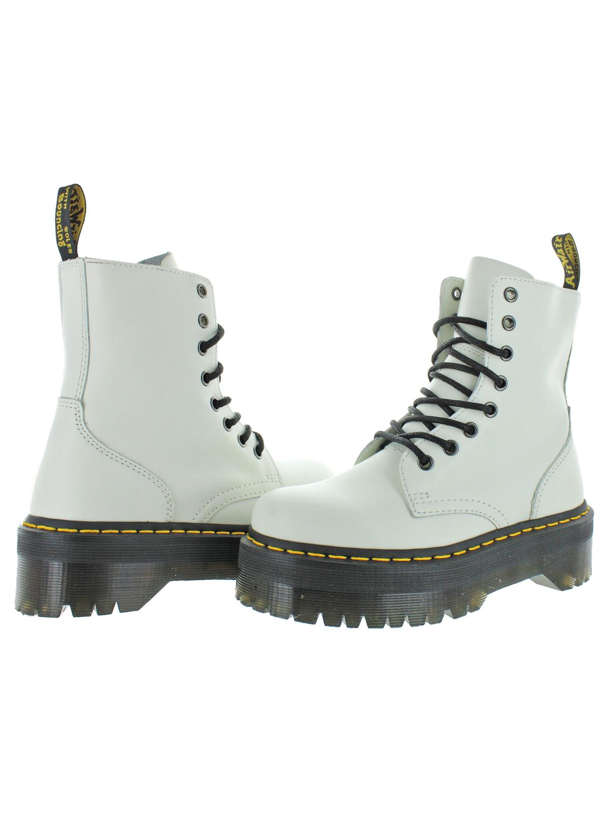Dr. Martens Jadon Polished Smooth Booties White (Women's)