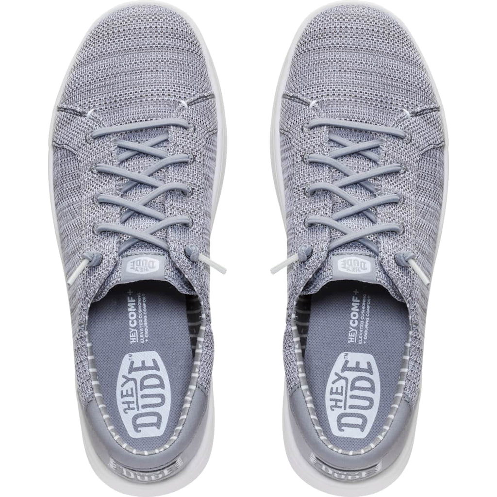 HEYDUDE Men Paul Pro Stretch Sox, Monument Grey, 10