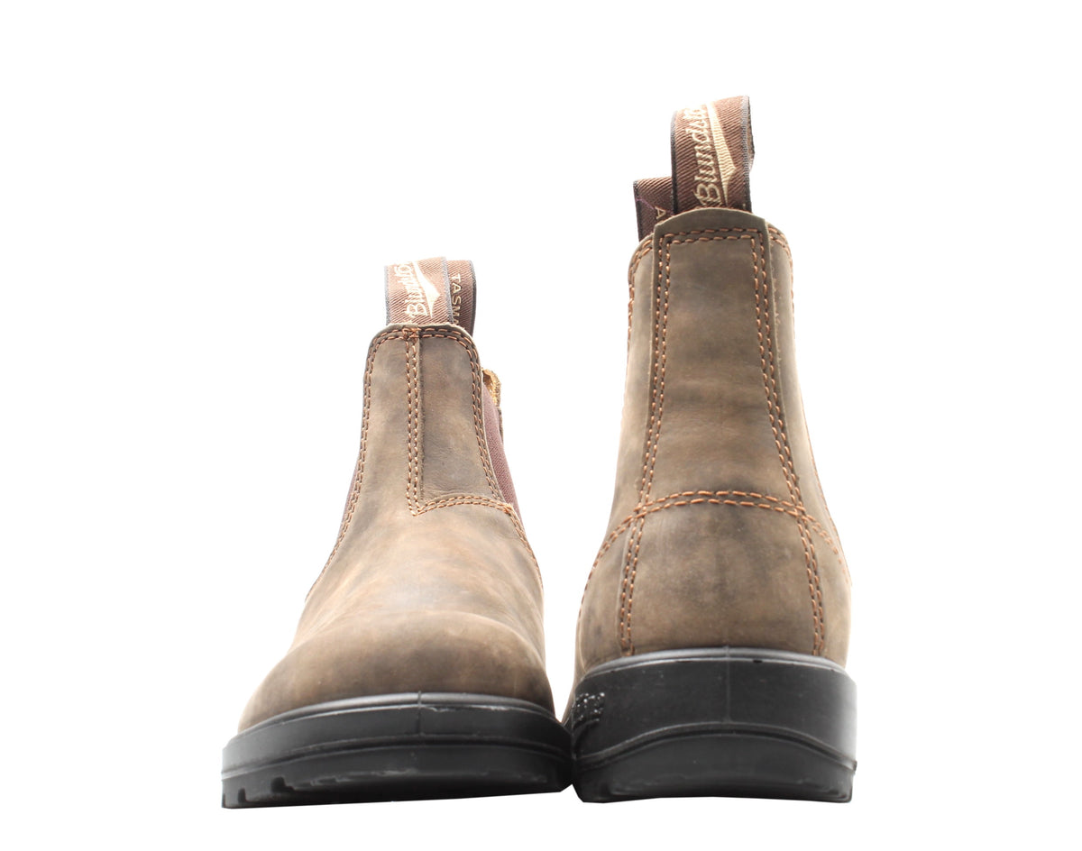 Blundstone 585 Chelsea Boots Rustic Brown Premium Leather Unisex Comfortable