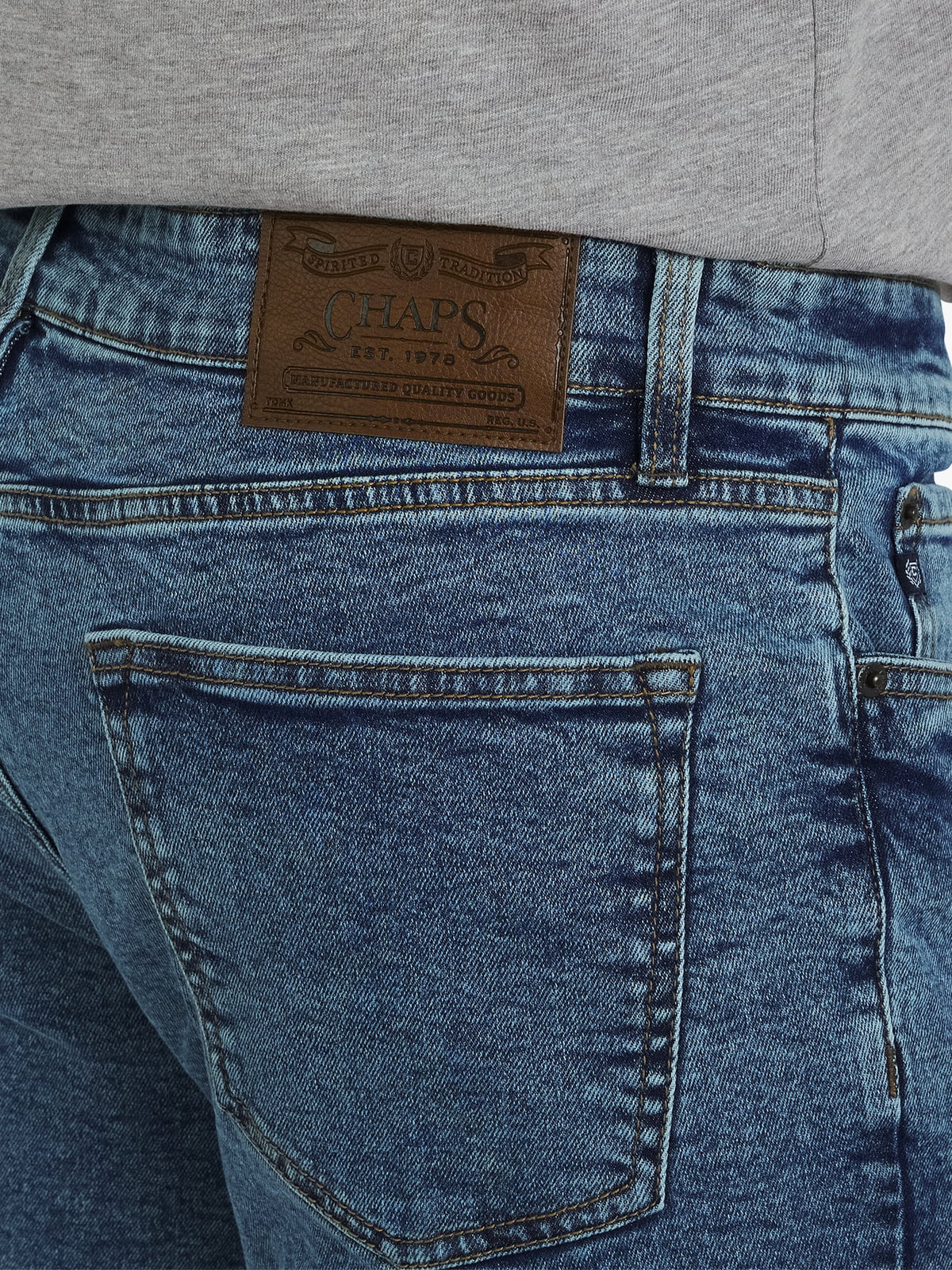 Chaps Men's & Big Men's Stretch Relaxed-Fit Denim Jeans, Sizes 30-42