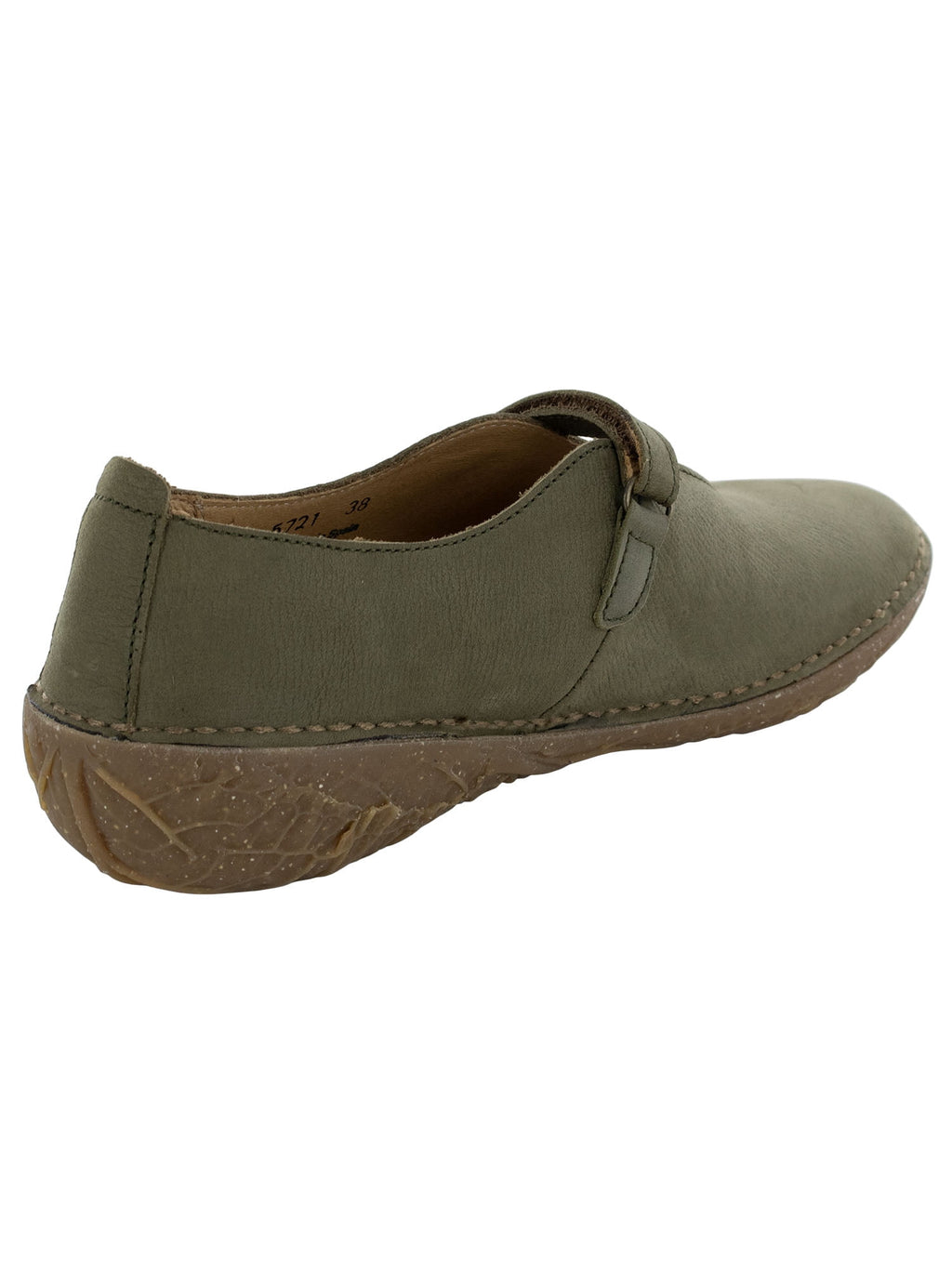 El Naturalista Womens Borago 5721 Leather Shoes, Kaki, EU 39 / US 8.5