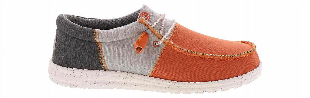 Heydude Wally Tri Varsity Orange Casual Shoe | 40170-810