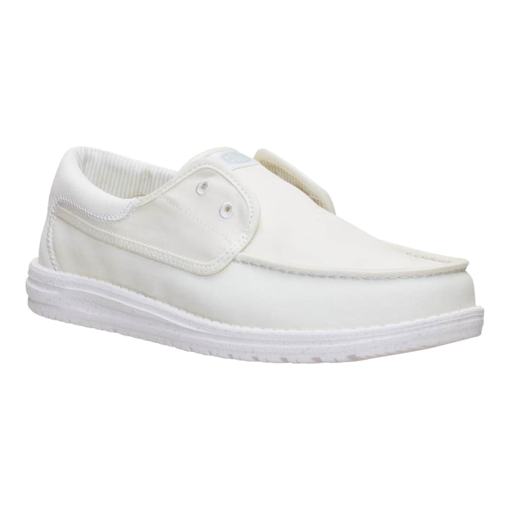 HEYDUDE Men Wally Cru Stretch Canvas, Ensign Blue, 10