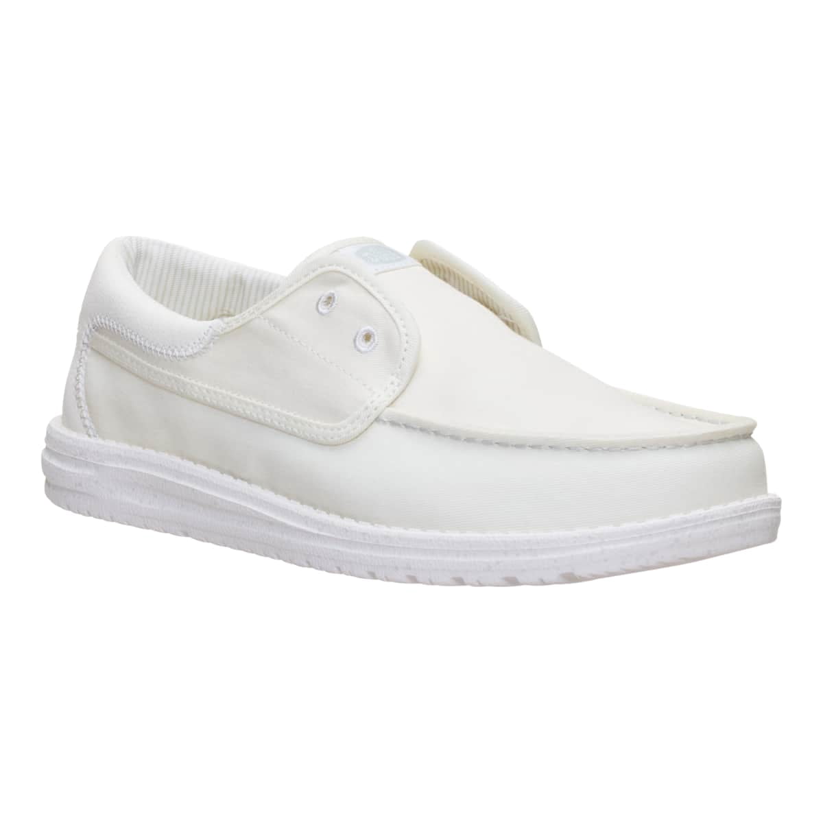 HEYDUDE Men Wally Cru Stretch Canvas, Ensign Blue, 10