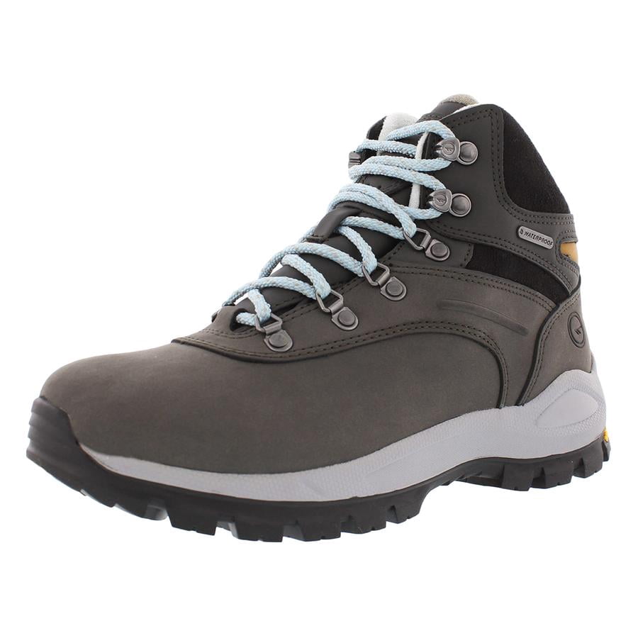 Hi-Tec Women's Altitude Alpyna I Waterproof Charcoal / Forget Me Not High-Top Leather Hiking Boot - 8M