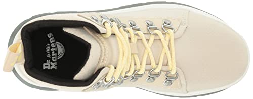 Dr. Martens Women's Combs W Fashion Boot, Vintage Taupe Poly Twill, 9
