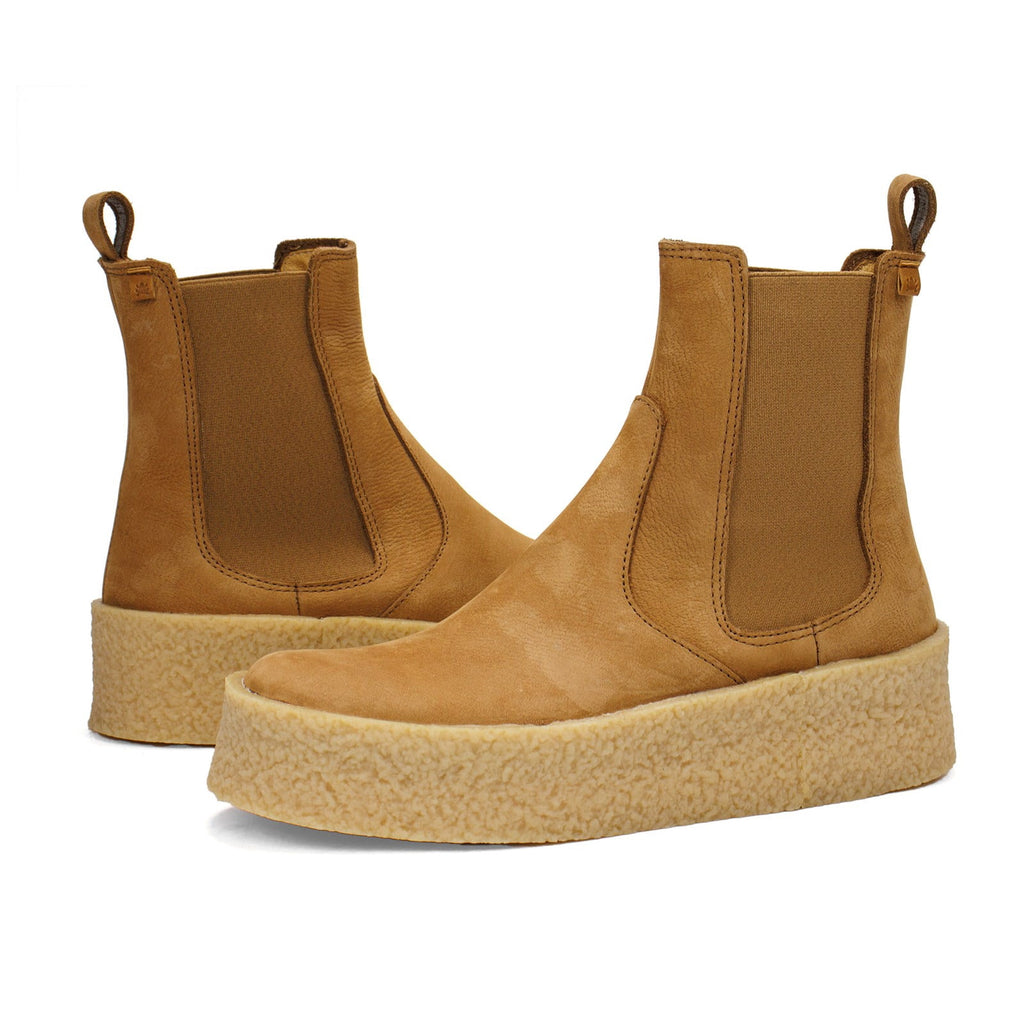 El Naturalista Women's Dolmen Platform Ankle Boots, Pleasant Honey,8 M US