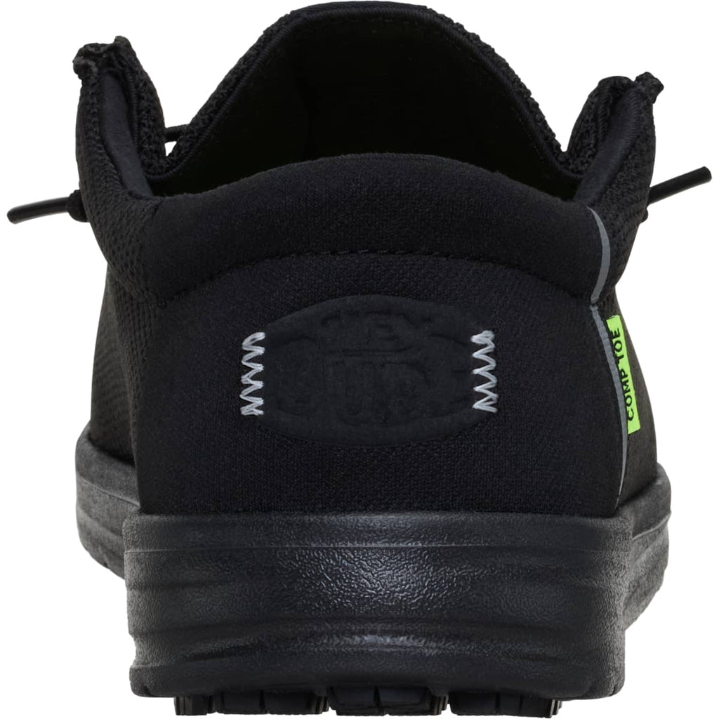 HEYDUDE Men Wally Work Comp Toe, Black, 15