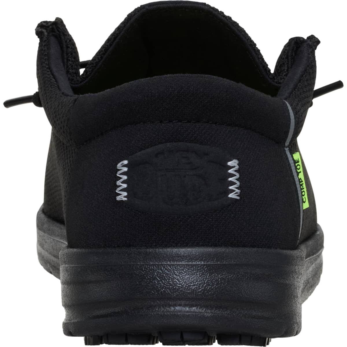 HEYDUDE Men Wally Work Comp Toe, Black, 15