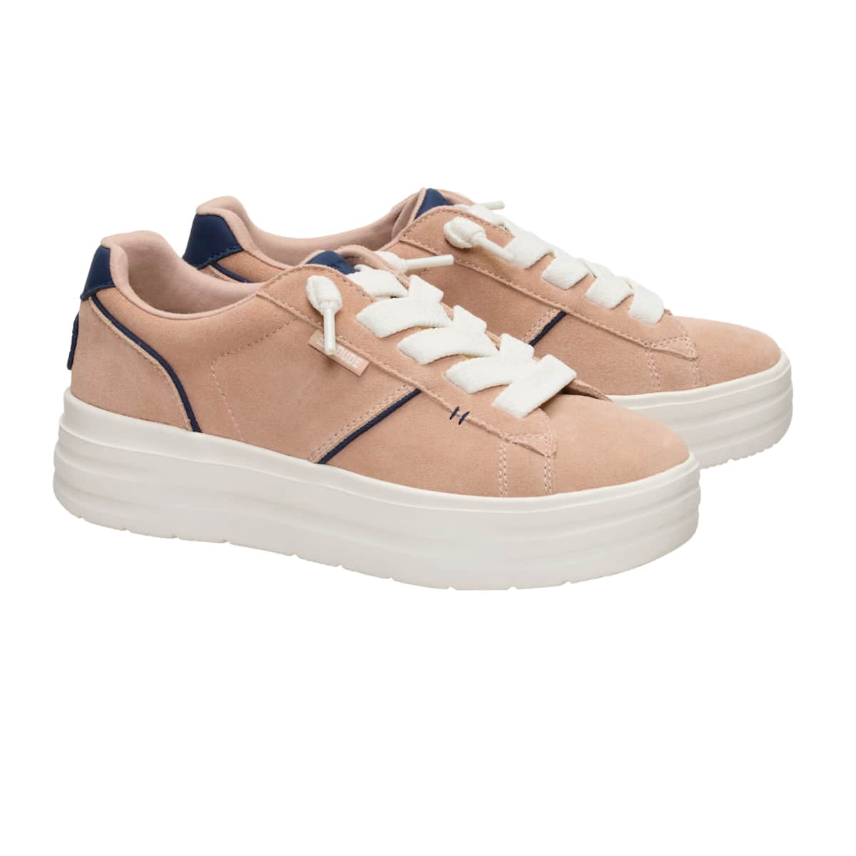 HEYDUDE Women Karina DBL Duo Suede, Pale Lilac/Multi, 9