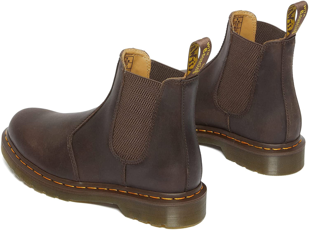 Dr. Martens Unisex-Adult Chelsea Boot 10 Women/9 Men Dark Brown Crazy Horse