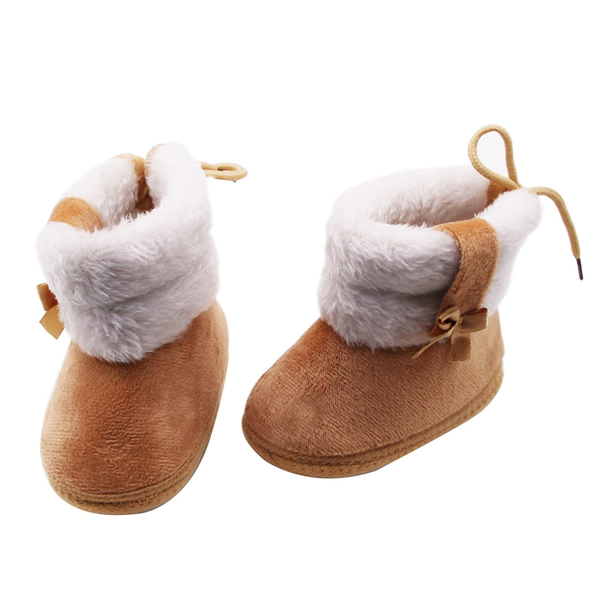 Infant Unisex Warm Boots Baby Winter Ankle Non-Slip Rubber Texture Sole Toddler Winter Snow Crib Shoes