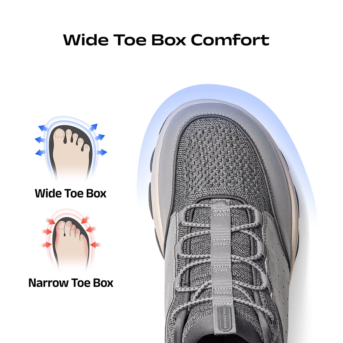 Bruno Marc Men's Hands Free Slip-on Loafers Waterproof Wide Toe Box Non-Slip Walking Sneakers Lightweight Comfortable Casual Shoes