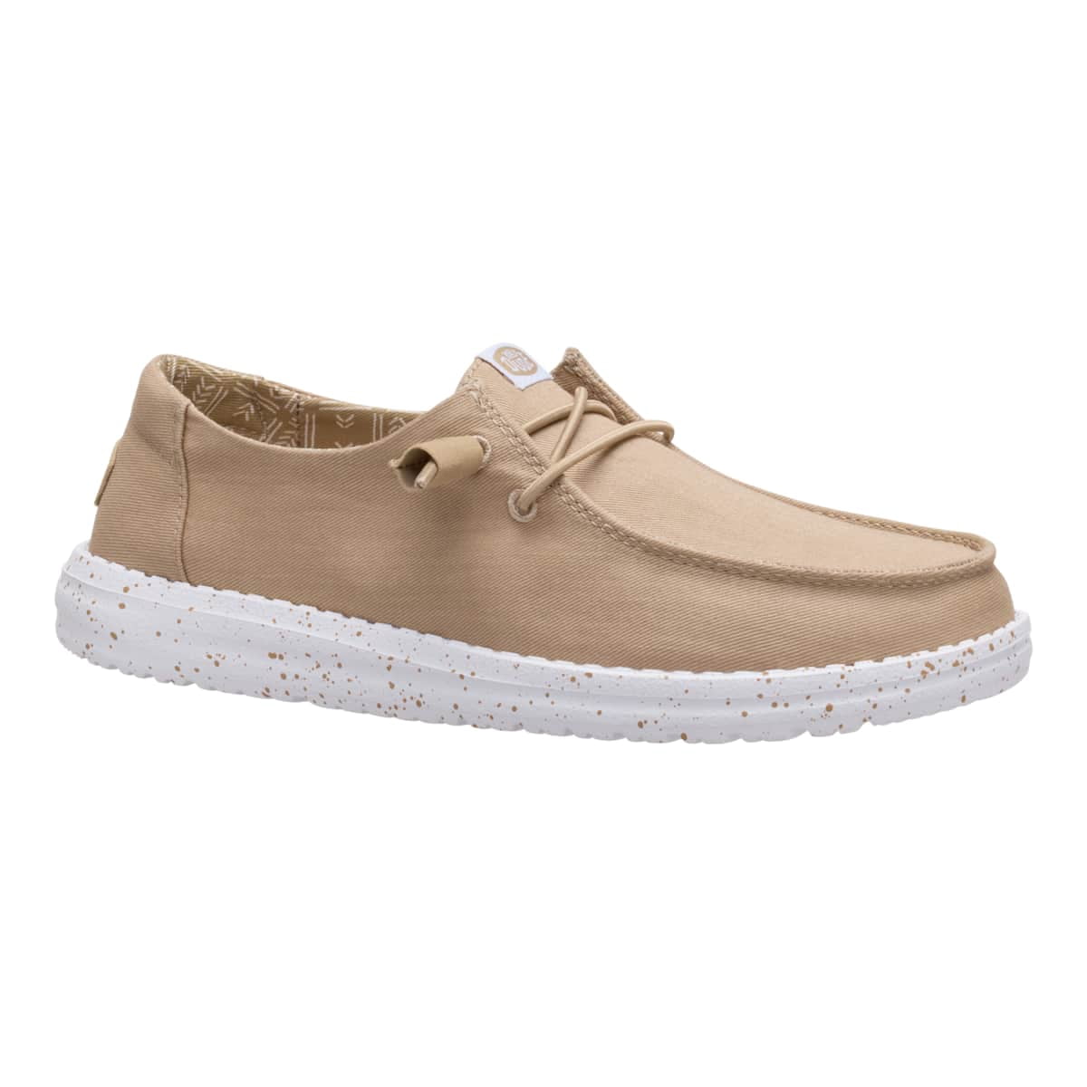 HEYDUDE Women Wendy Stretch Canvas, White, 9