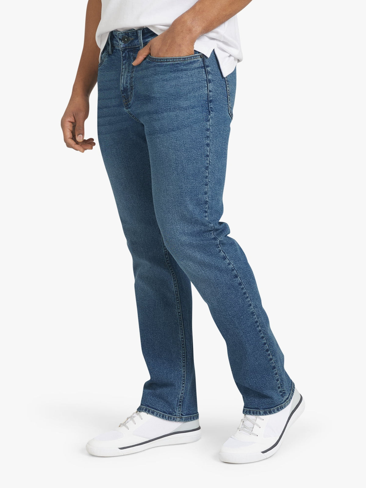 Chaps Men's & Big Men's Stretch Relaxed-Fit Denim Jeans, Sizes 30-42