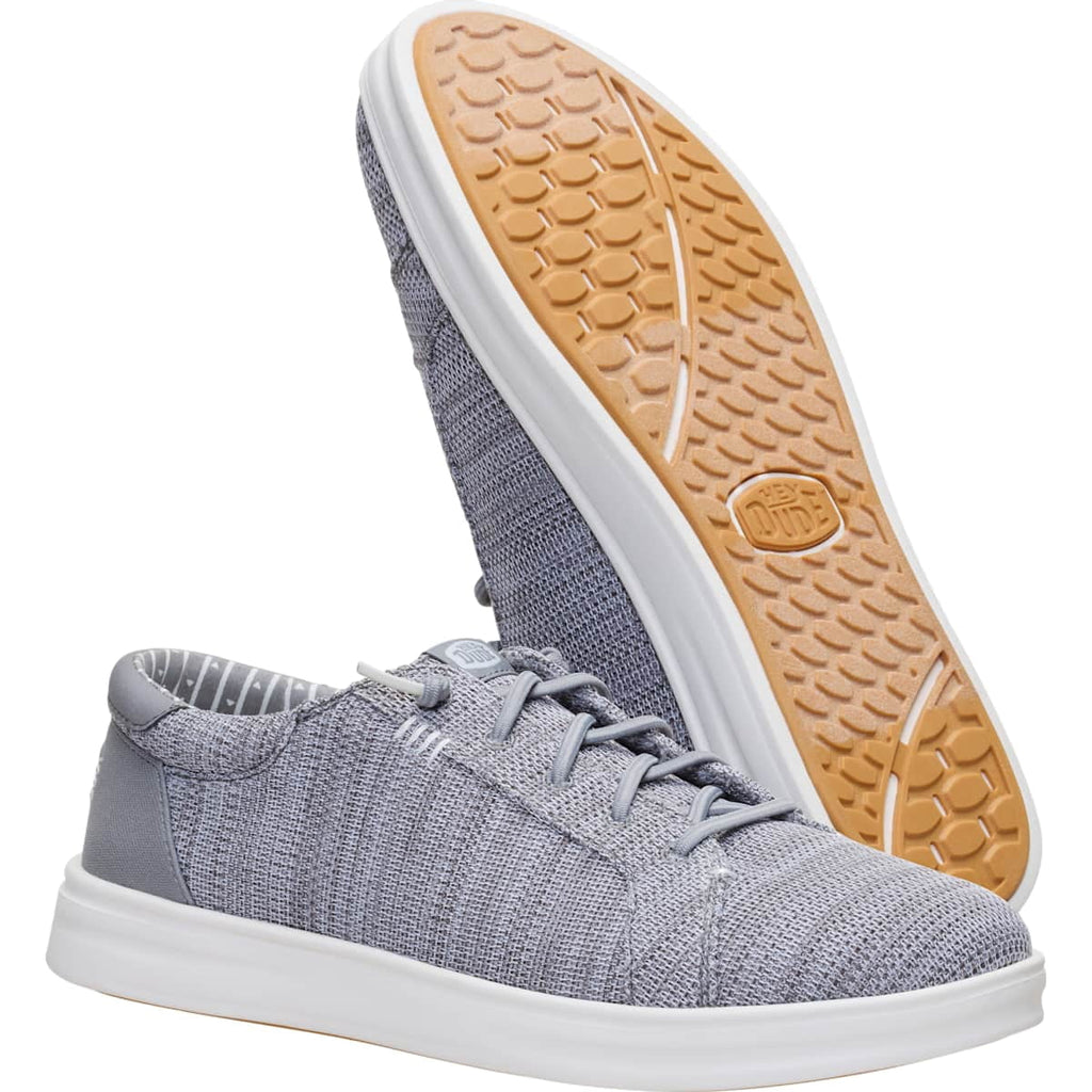 HEYDUDE Men Paul Pro Stretch Sox, Monument Grey, 10