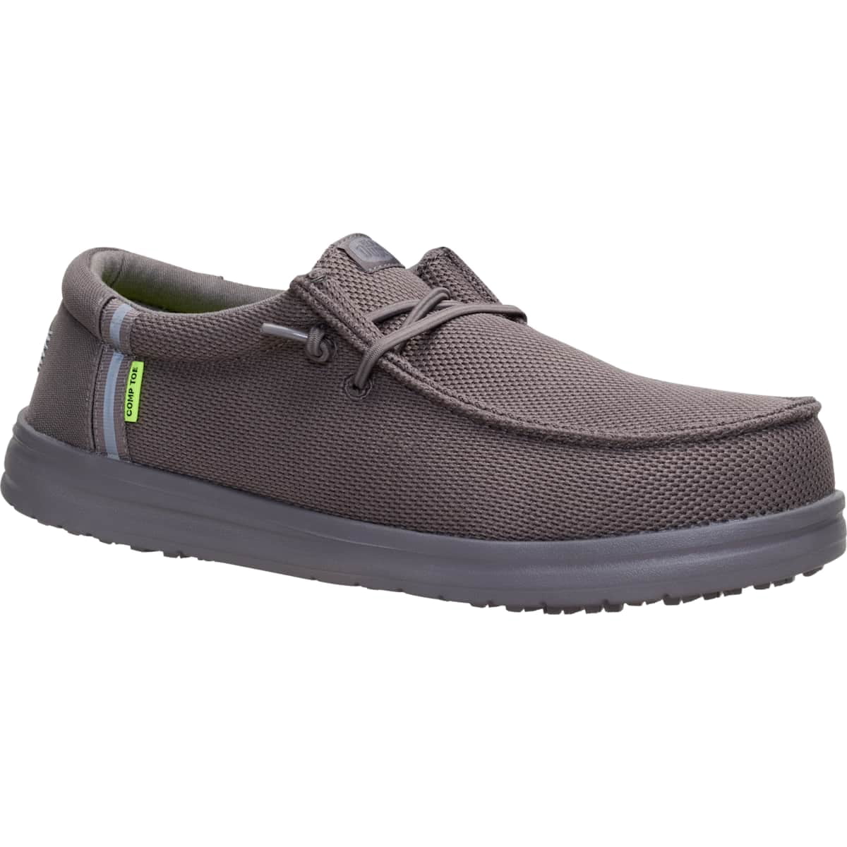 HEYDUDE Men Wally Work Comp Toe, Black, 15