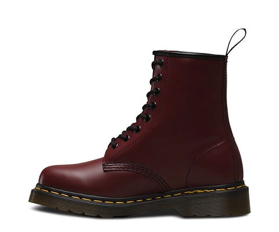 Dr. Martens Unisex 1460Z DMC 8 Lace Up Cherry Red Smooth Leather Boots Shoes Doc