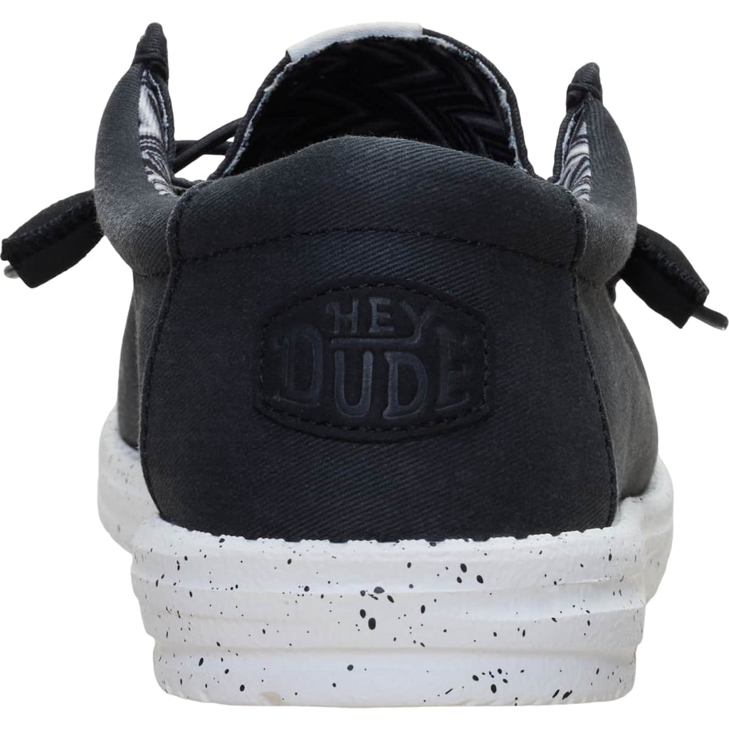 HEYDUDE Men Wally Stretch Canvas Wide, White, 11