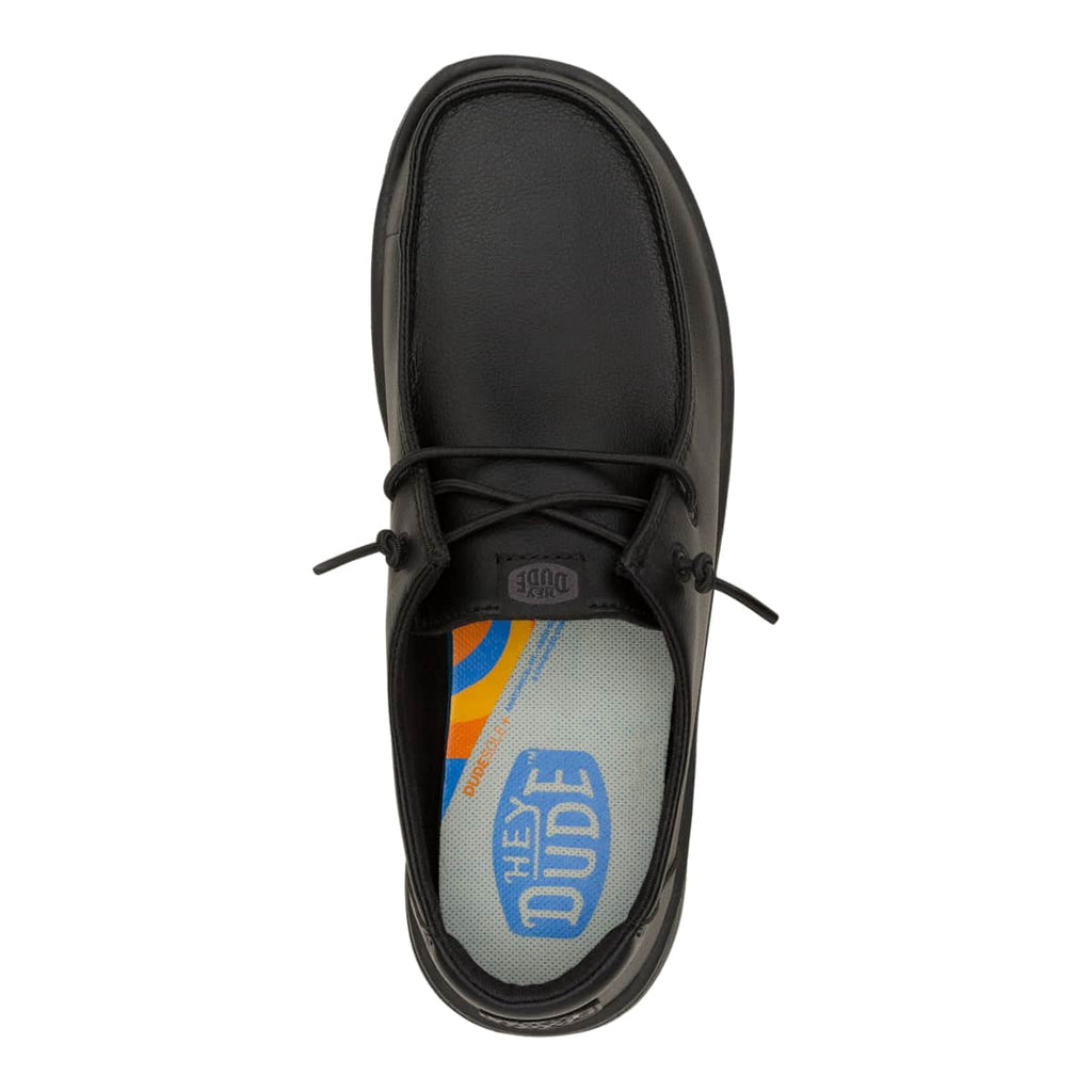 HEYDUDE Women Wendy Work CE Slip Resistant, Black, 8