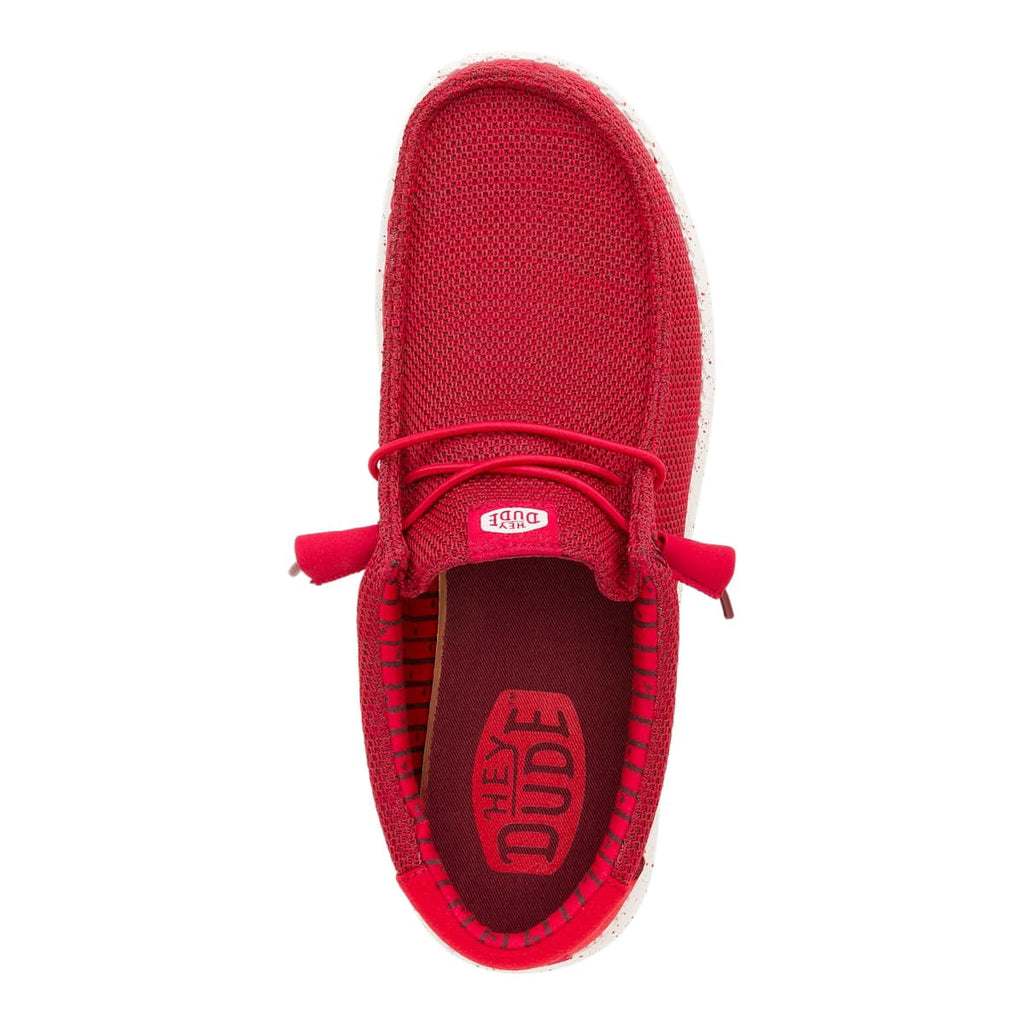 HEYDUDE Men Wally Stretch Sox, Red, 10