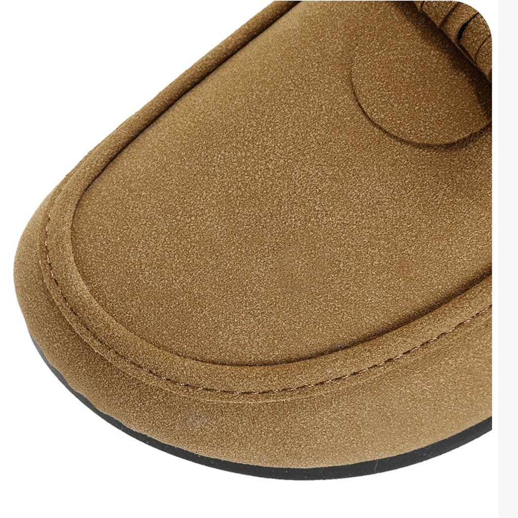 hopeusnice Women's Winter Fuzzy Fleece Lined Snow Boots Slip On Flat Shoes Warm Plush Bowknot Cozy Indoor Outdoor Flats Green 37