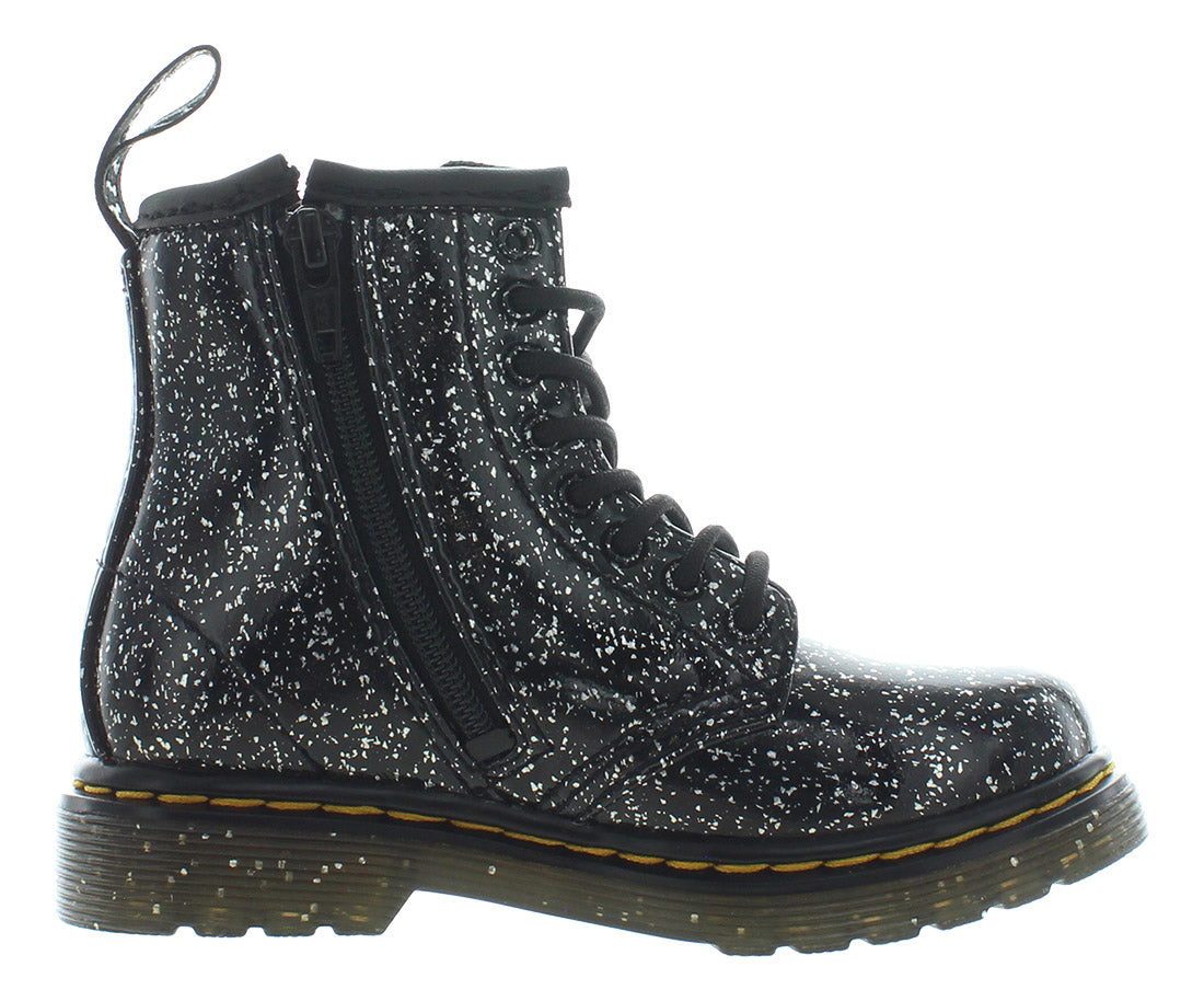 Dr. Martens 1460 Boots Infant/Toddler Shoes Size 8, Color: Cosmic Glitter