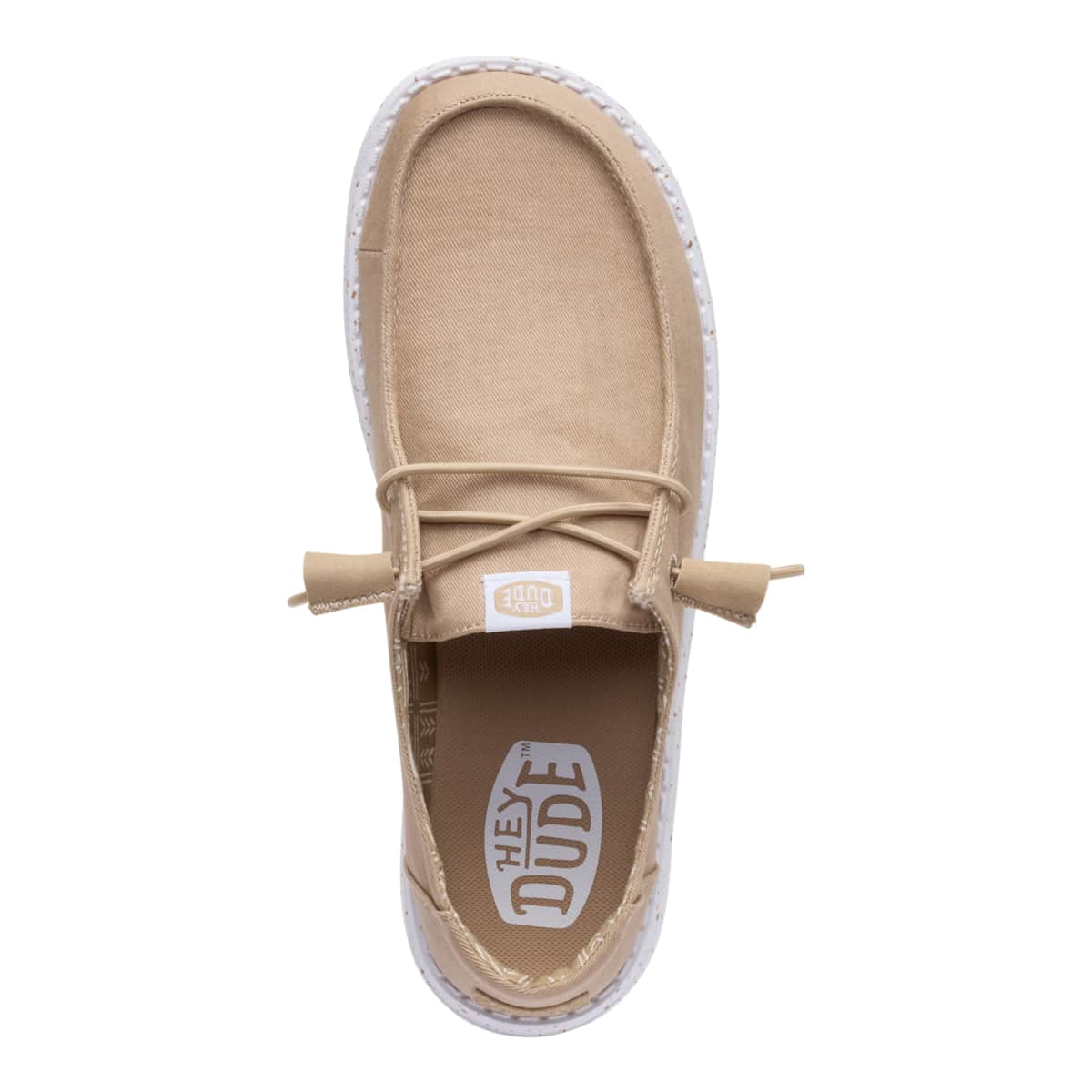 HEYDUDE Women Wendy Stretch Canvas, White, 12
