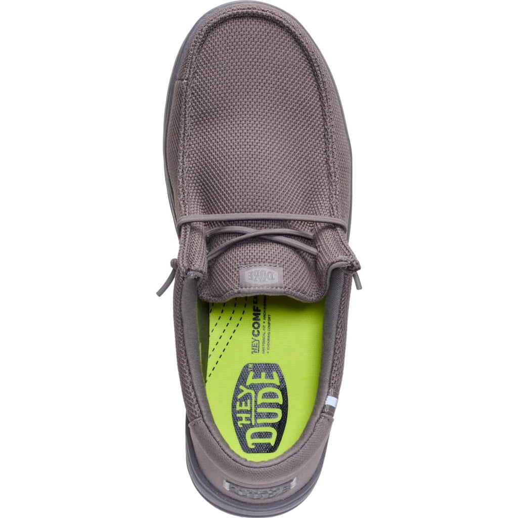 HEYDUDE Men Wally Work Comp Toe, Black, 15