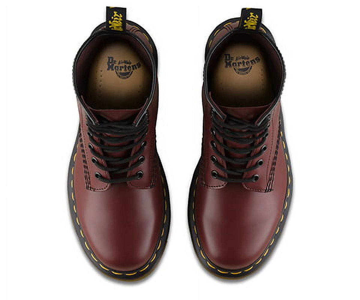 Dr. Martens Unisex 1460Z DMC 8 Lace Up Cherry Red Smooth Leather Boots Shoes Doc