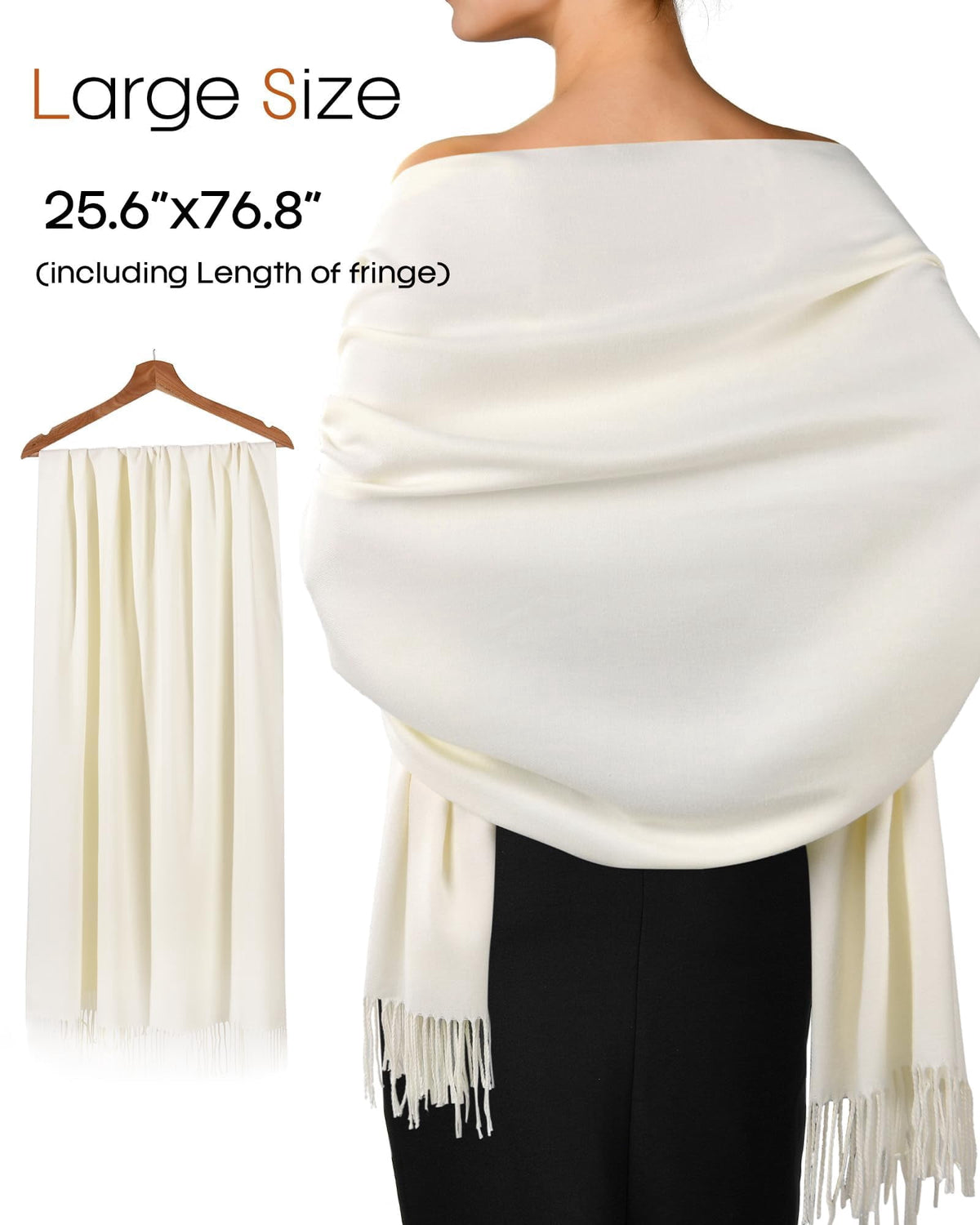 FURTALK Pashmina Shawl Wraps for Women Evening Dresses Blanket Scarves Fashion Scarf Wedding Gifts