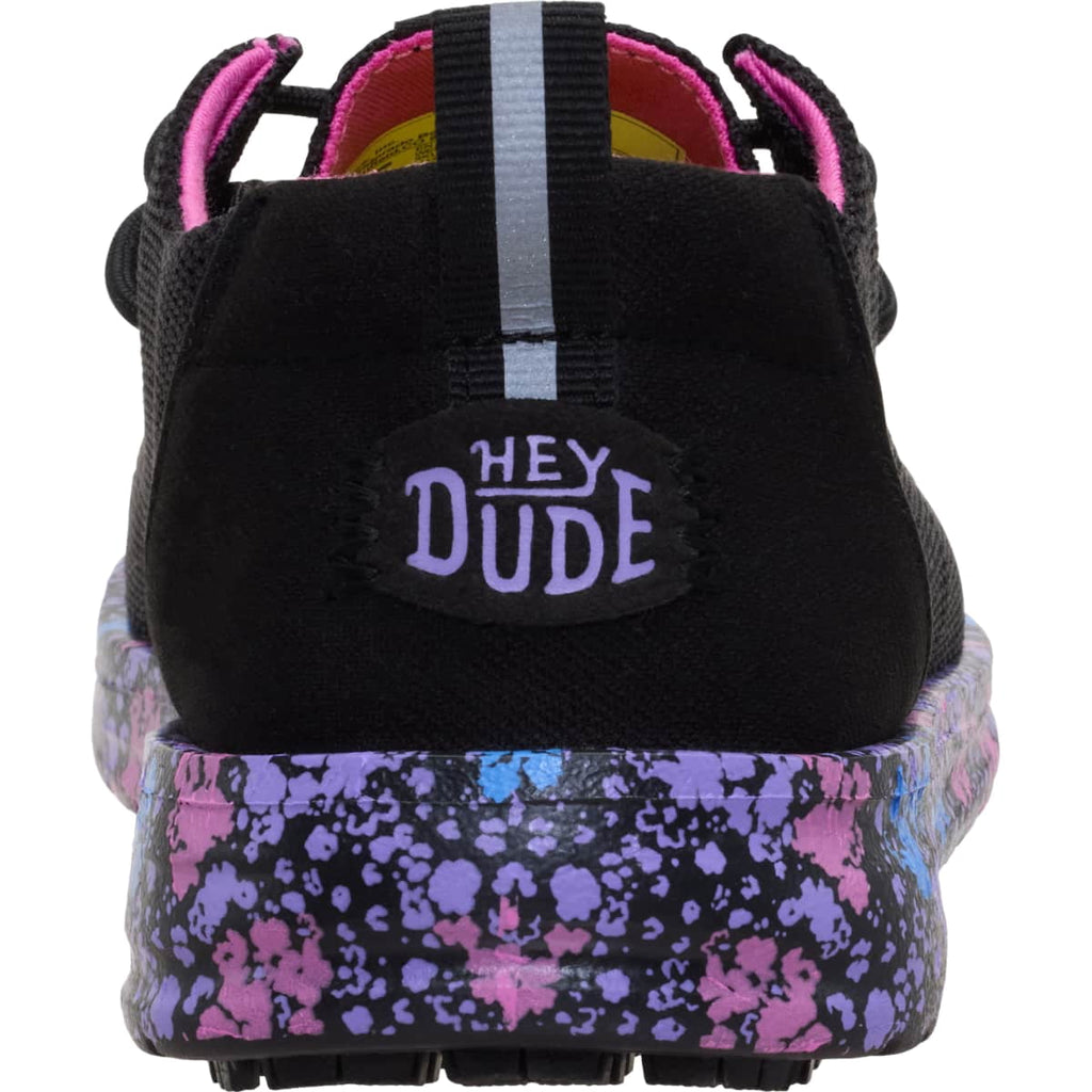 HEYDUDE Women Wendy Work CE Slip Resistant, Black, 8