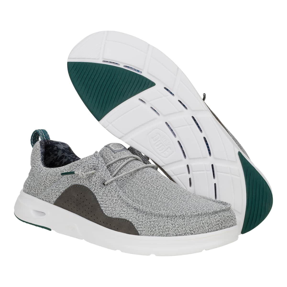 HEYDUDE Men HEYDUDE Mens Wally Hey2O Mesh, Monument Grey/Dawn Blue, 11, Monument Grey/Dawn Blue, 11
