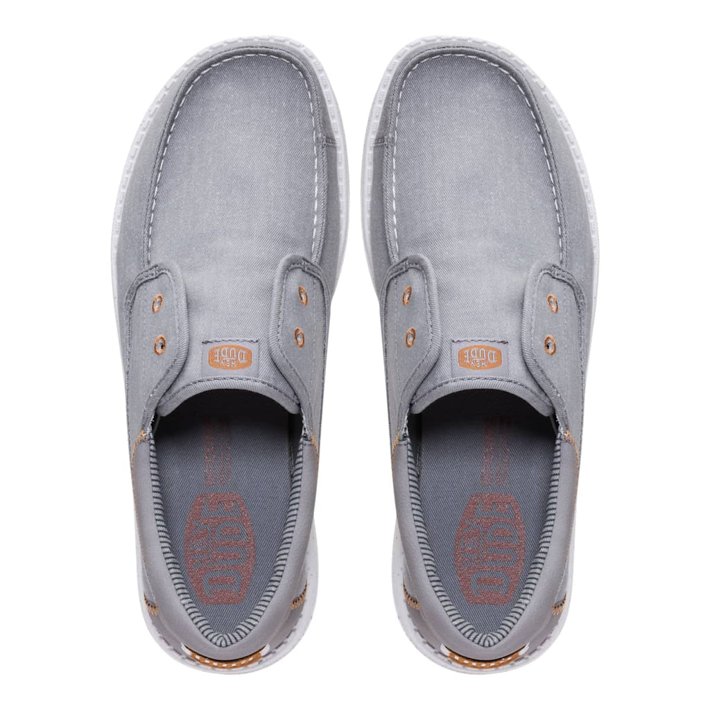 HEYDUDE Men Wally Cru Stretch Canvas, Ensign Blue, 10