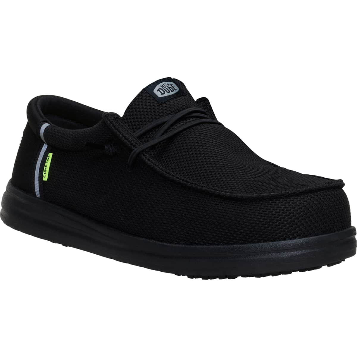 HEYDUDE Men Wally Work Comp Toe Wide, Black, 10